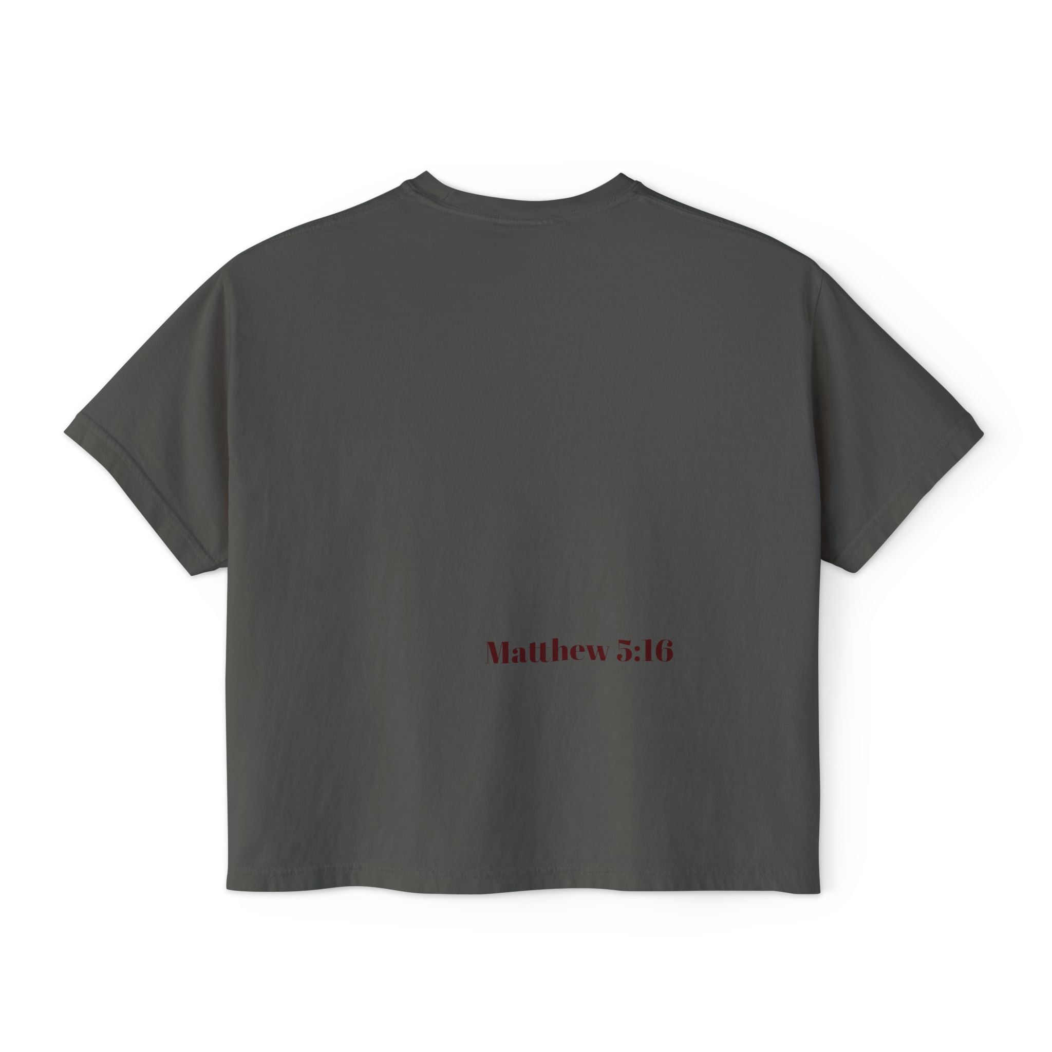 Christian Tee — "I Am the Way, the Truth, the Life" Boxy Women's Shirt (John 14:6 / Matthew 3:16)