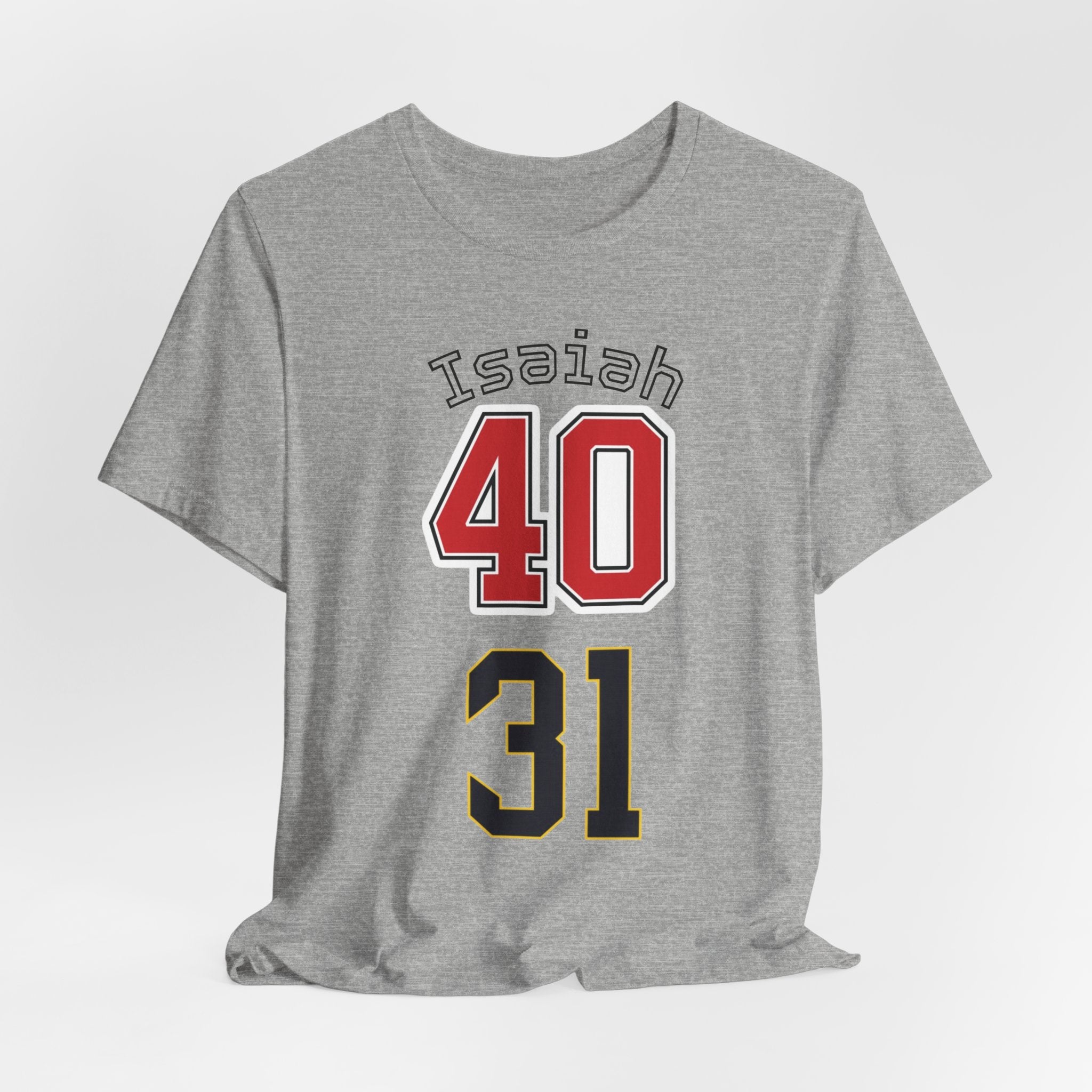Personalized Sports Jersey T-Shirt — "Isaiah" 40/31 Number Tee