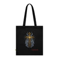 YHWH Gold Cross Tote Bag — Smoky  Religious Organic Cotton Tote