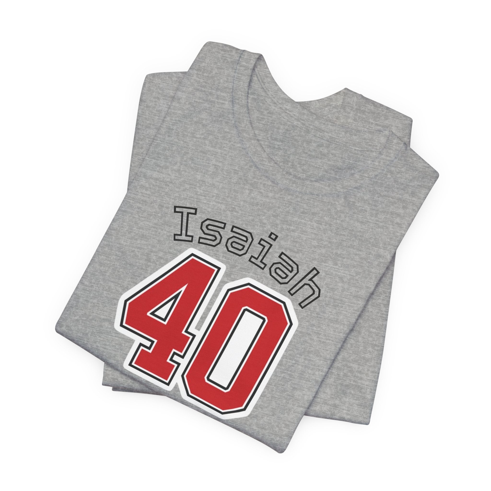Personalized Sports Jersey T-Shirt — "Isaiah" 40/31 Number Tee