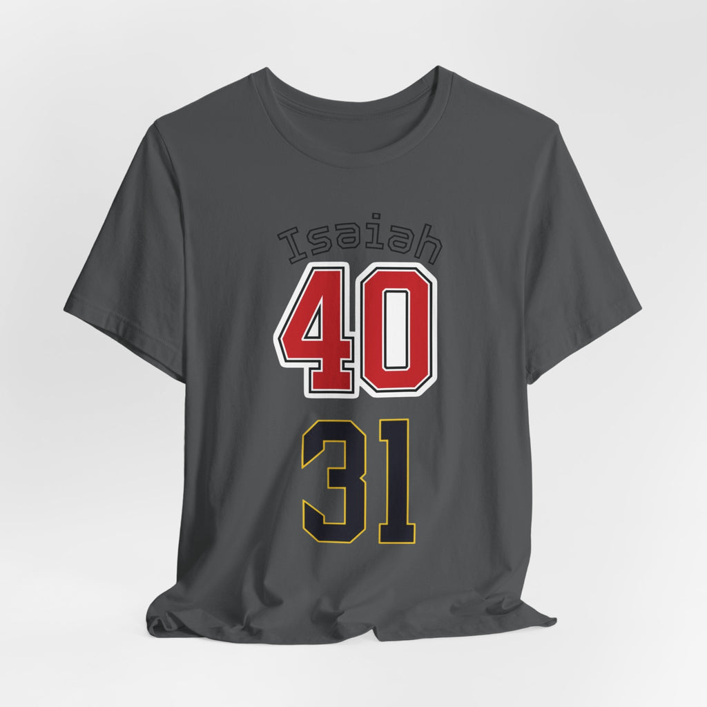 Personalized Sports Jersey T-Shirt — "Isaiah" 40/31 Number Tee