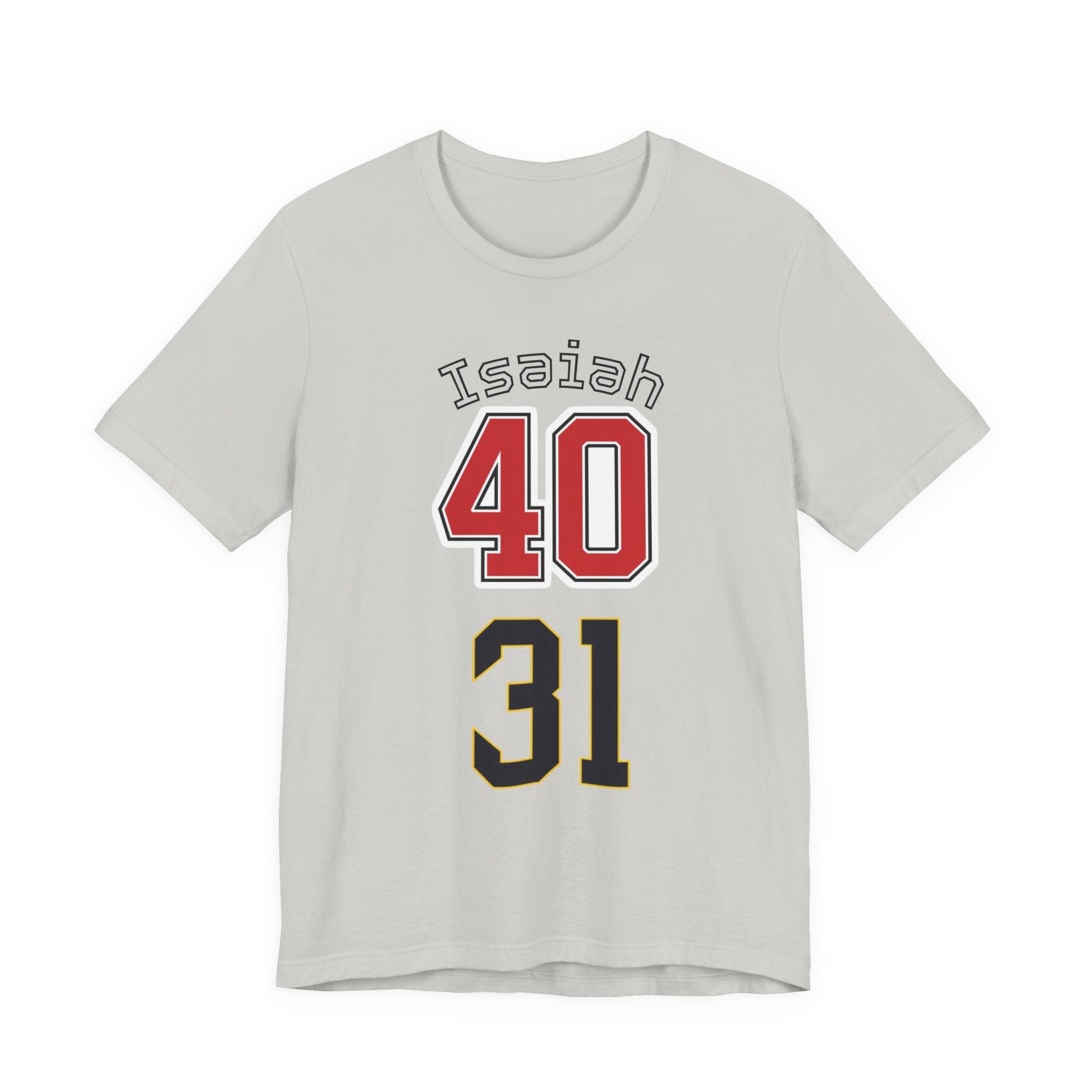 Personalized Sports Jersey T-Shirt — "Isaiah" 40/31 Number Tee