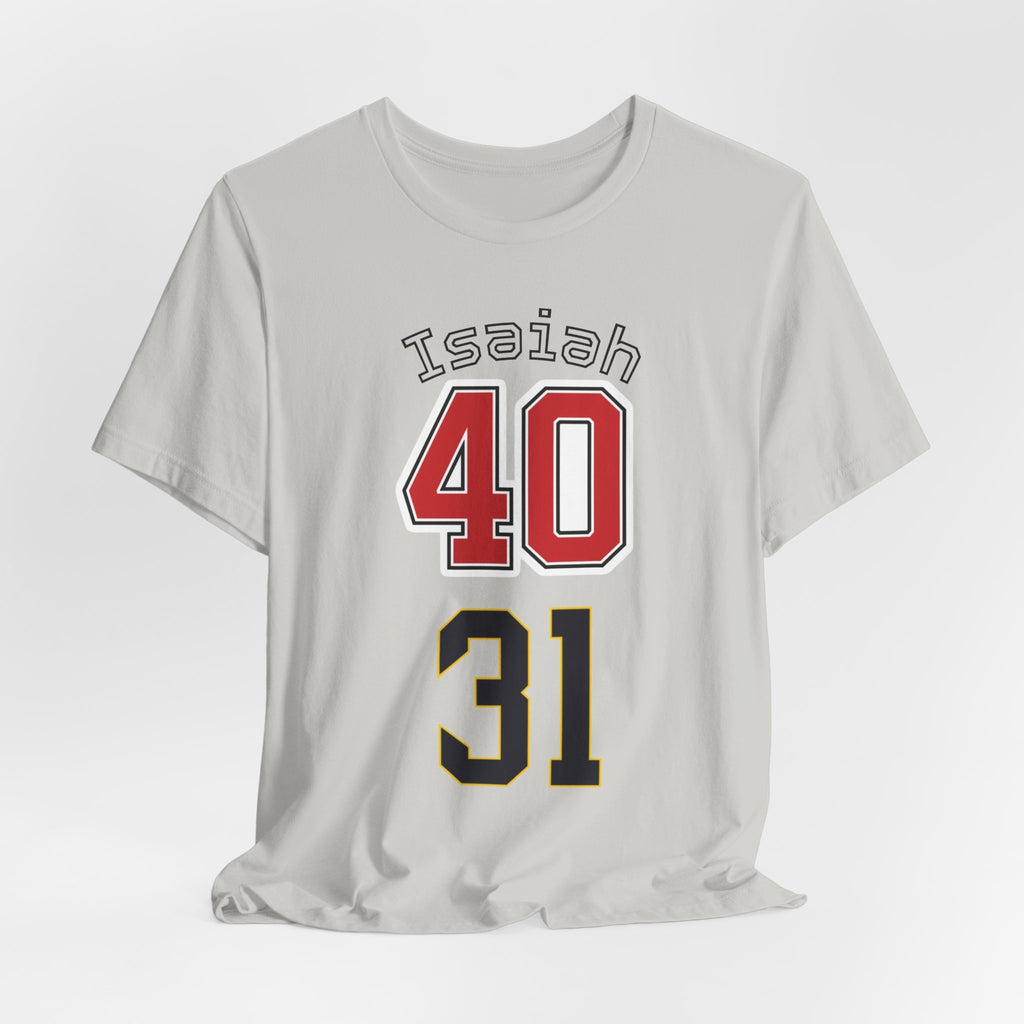 Personalized Sports Jersey T-Shirt — "Isaiah" 40/31 Number Tee